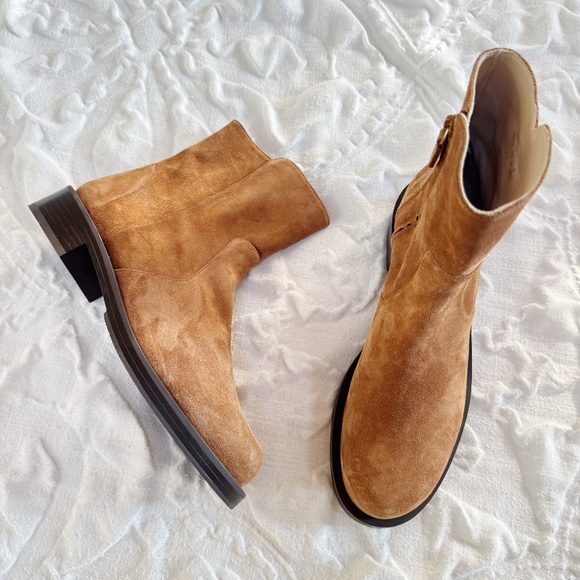 Stuart Weitzman Women's 5050 Bold Zip Leather Booties Size 9.5 New - Picture 3 of 10